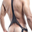 Pistol Pete Black Sheer-Mesh Jock Singlet
