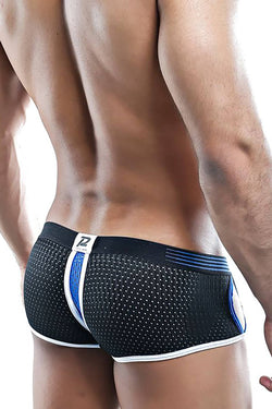 Pistol Pete Black Sporty-Mesh Cut-Out Trunk thumbnail 2