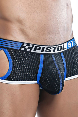 Pistol Pete Black Sporty-Mesh Cut-Out Trunk thumbnail 3