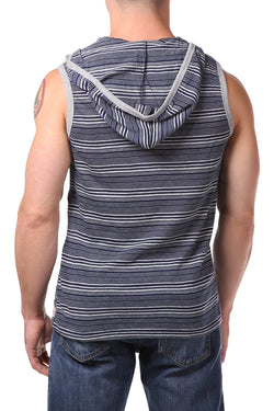 Pistol Pete Navy Magnetic Zip Up Sleeveless Hoodie thumbnail 2