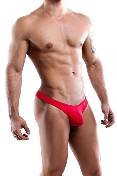Pistol Pete Red Solid Nylon Thong