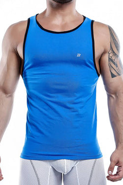 Pistol Pete Royal-Blue/Black Contrast-Trim Tank Top thumbnail 2