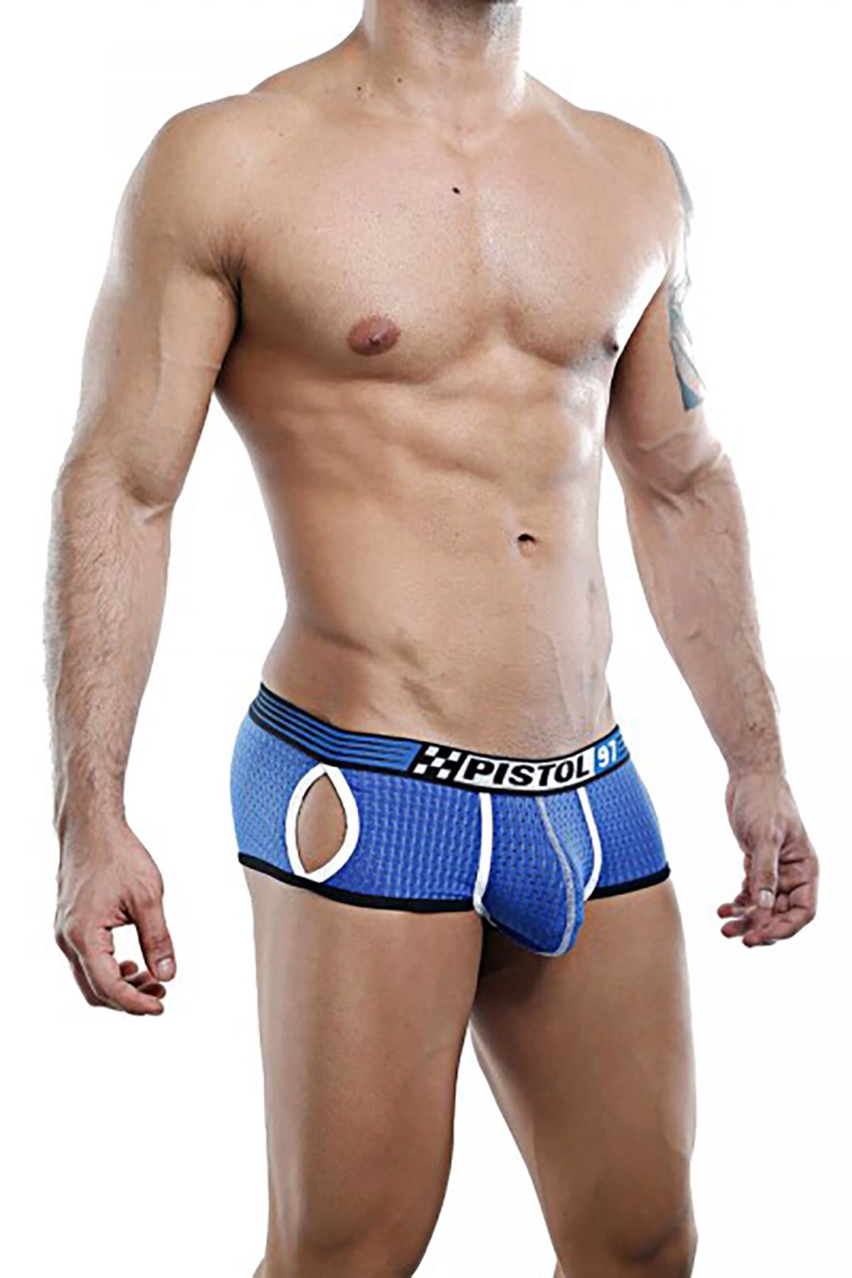 Pistol Pete Royal Blue Sporty-Mesh Cut-Out Trunk