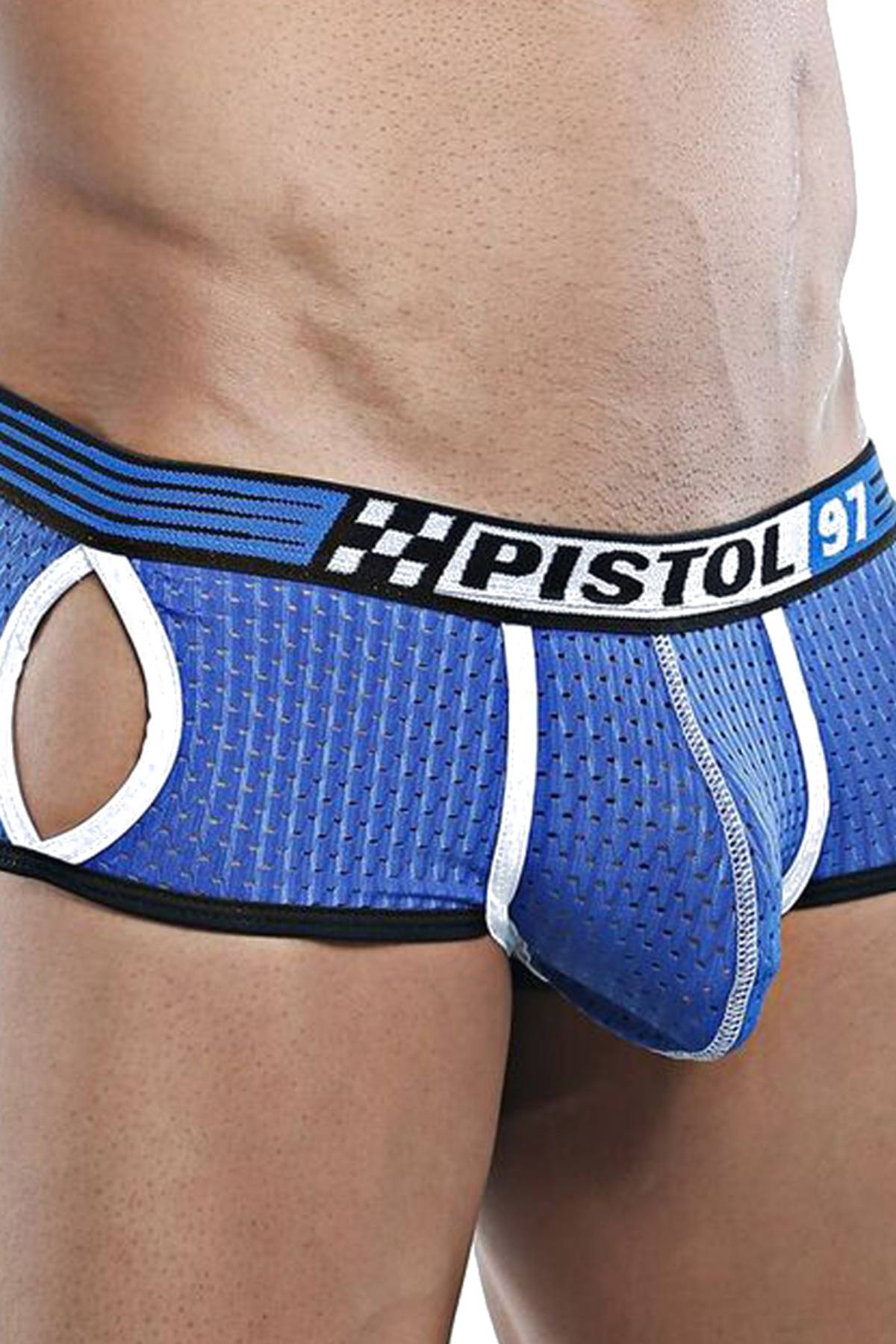 Pistol Pete Royal Blue Sporty-Mesh Cut-Out Trunk