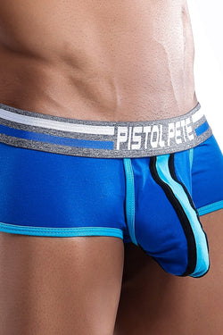 Pistol Pete Royal Blue/Turquoise Center Stripe Square Brief thumbnail 3