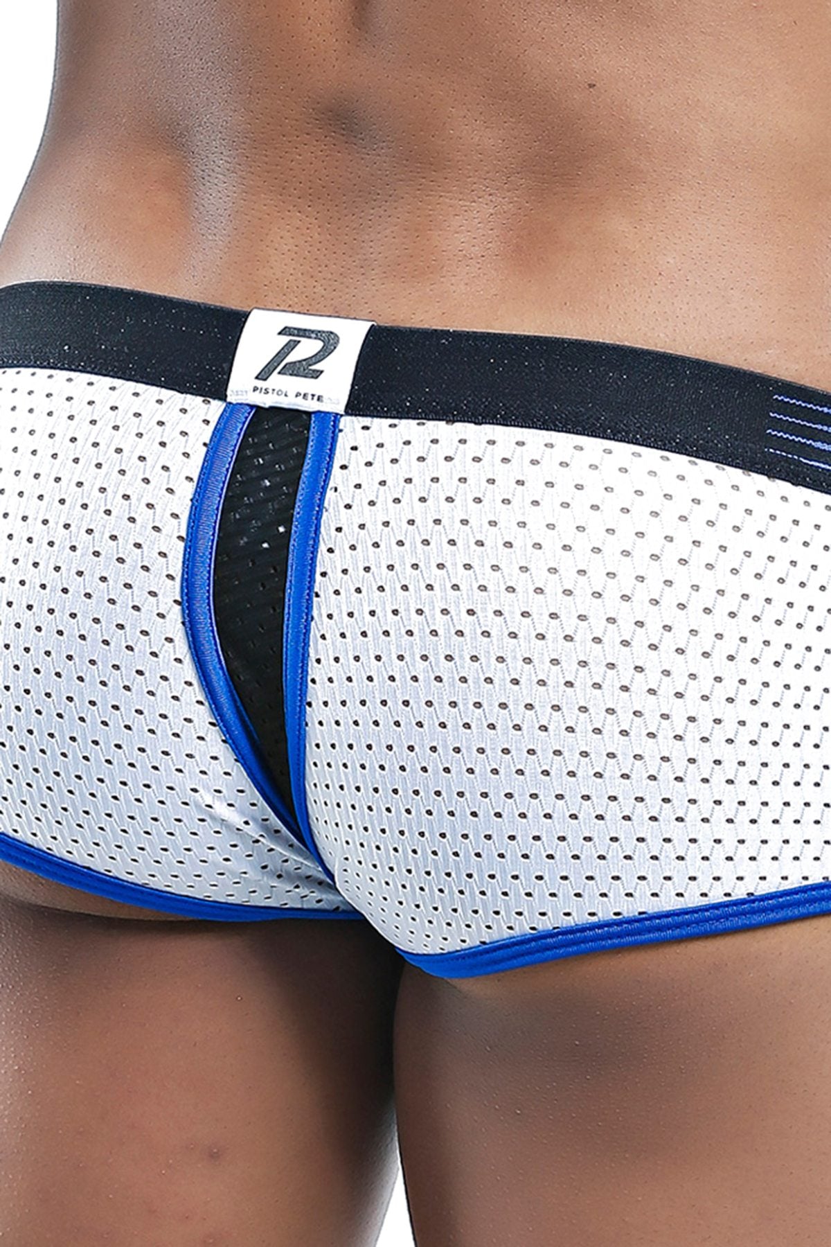 Pistol Pete White Sporty-Mesh Cut-Out Trunk