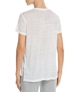 Pj Salvage Rainbow Stripe Music Short-sleeve Slub Tee Ivory thumbnail 2
