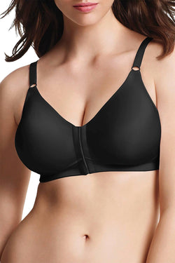 Playtex Black 18-Hour Wire-Free Sleep Front-Close Bra thumbnail 1