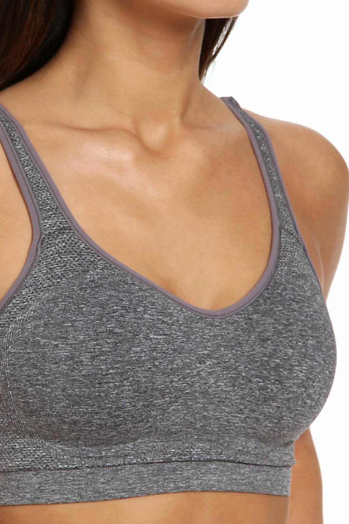 Playtex Gravel-Heather-Grey Play Funwinder Seamless Wirefree Bra
