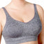 Playtex Gravel-Heather-Grey Play Funwinder Seamless Wirefree Bra