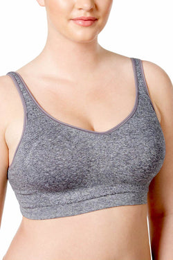 Playtex Gravel-Heather-Grey Play Funwinder Seamless Wirefree Bra thumbnail 3