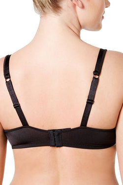 Playtex Love My Curves Full Figure Lace Trim Bra in Black/Private Jet thumbnail 3