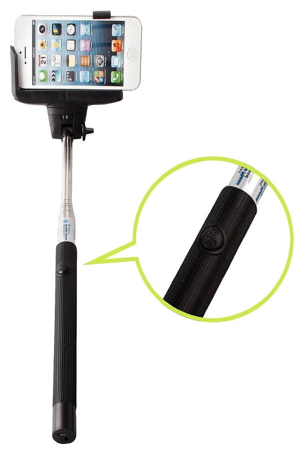 Polaroid Black Extendable Wireless Bluetooth Selfie Stick