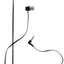 Polaroid Black Metallic Premium Sound Earbuds with Microphone