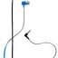 Polaroid Blue Metallic Premium Sound Earbuds with Microphone