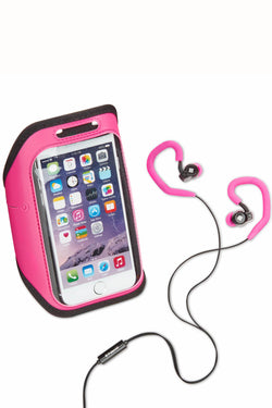 Polaroid Pink Armband And Earbuds Set thumbnail 1