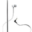 Polaroid White Metallic Premium Sound Earbuds with Microphone