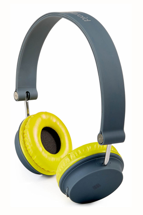 Polaroid Yellow/Grey Foldable Bluetooth Wireless Headphones