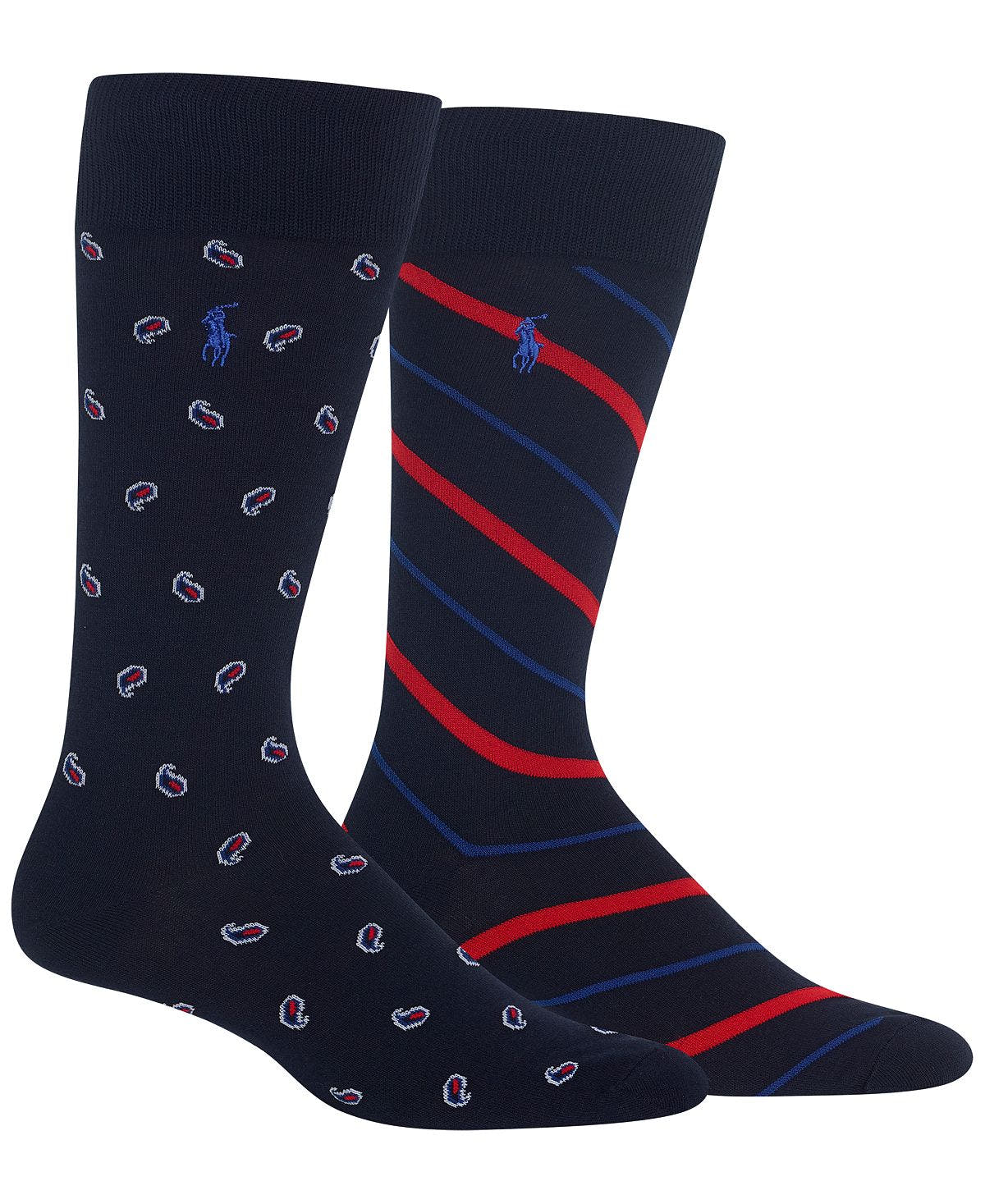Polo Ralph Lauren 2-pk. Paisley Socks Navy