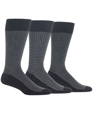 Polo Ralph Lauren 3-pk. Performance Dress Socks Grey Heather