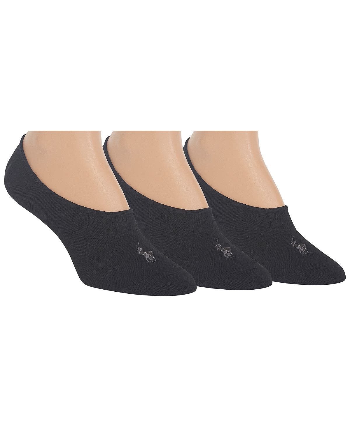 Polo Ralph Lauren 3-pk. Supersoft Liner Socks Black