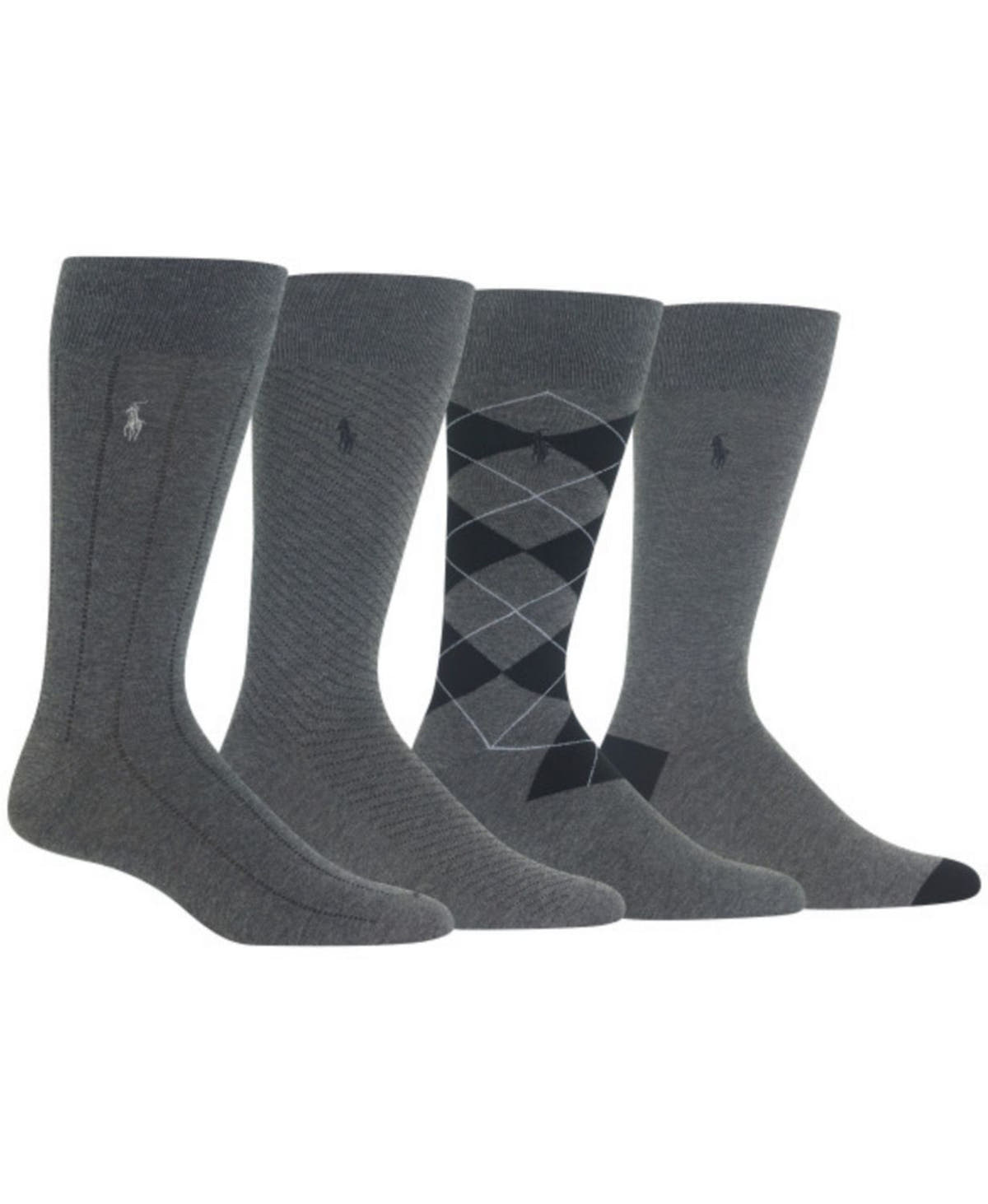 Polo Ralph Lauren 4-pk. Dress SocksCharcoal Heather