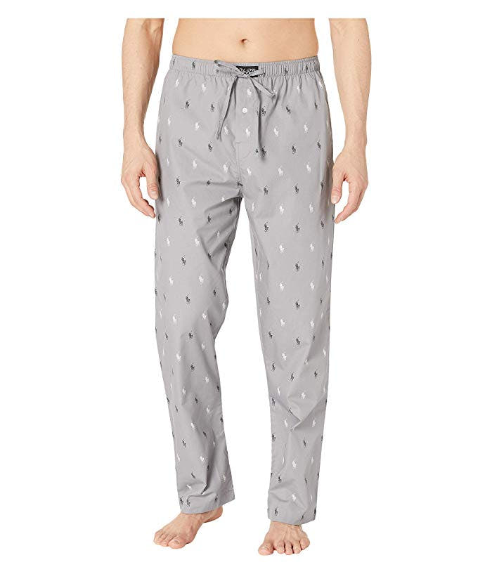 Polo Ralph Lauren All Over Pony Print PJ Pants gray