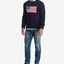 Polo Ralph Lauren American Flag Cotton Sweater Navy