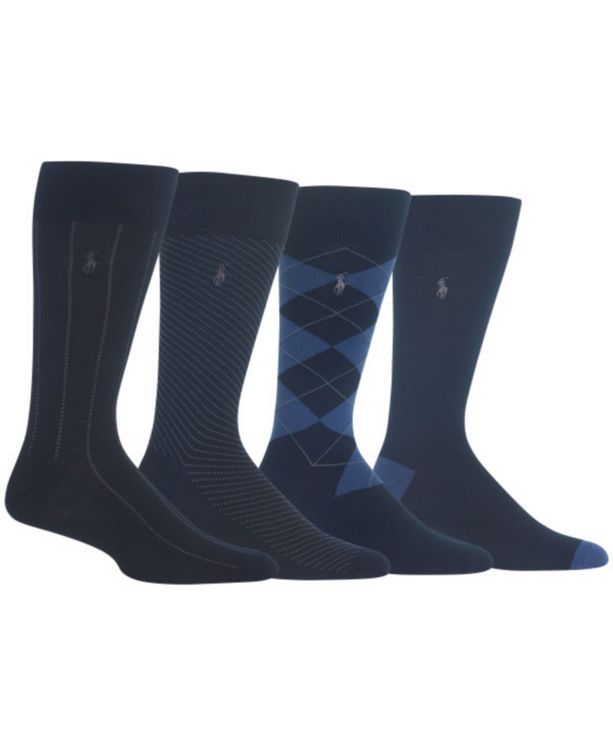 Polo Ralph Lauren Assorted Dress Socks 4-pack Navy
