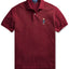 Polo Ralph Lauren Basic Slim Fit Mesh Bear Polo Shirt Classic Wine