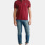 Polo Ralph Lauren Basic Slim Fit Mesh Bear Polo Shirt Classic Wine