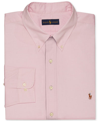 Polo Ralph Lauren Big And Tall Pink Dress Shirt Pink