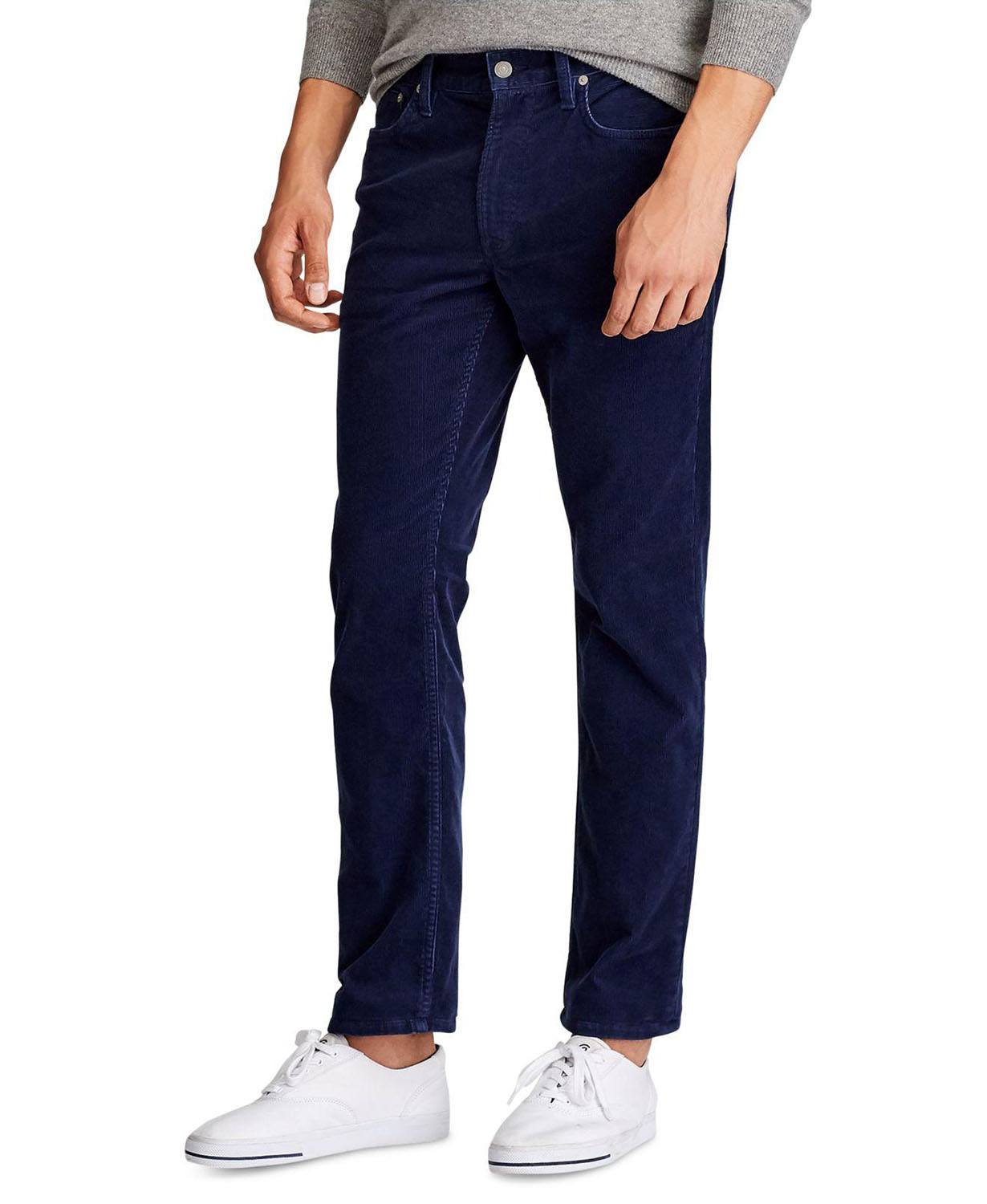 Polo Ralph Lauren Big/Tall Stretch Cord 5 Pocket Pants in Navy