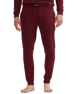 Polo Ralph Lauren Brushed Fleece Jogger Pajama Pants Classic Wine thumbnail 2