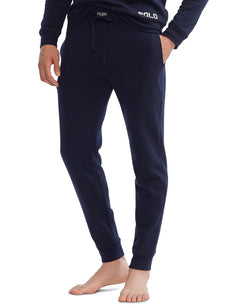 Polo Ralph Lauren Brushed Fleece Jogger Pajama Pants Cruise Navy thumbnail 2