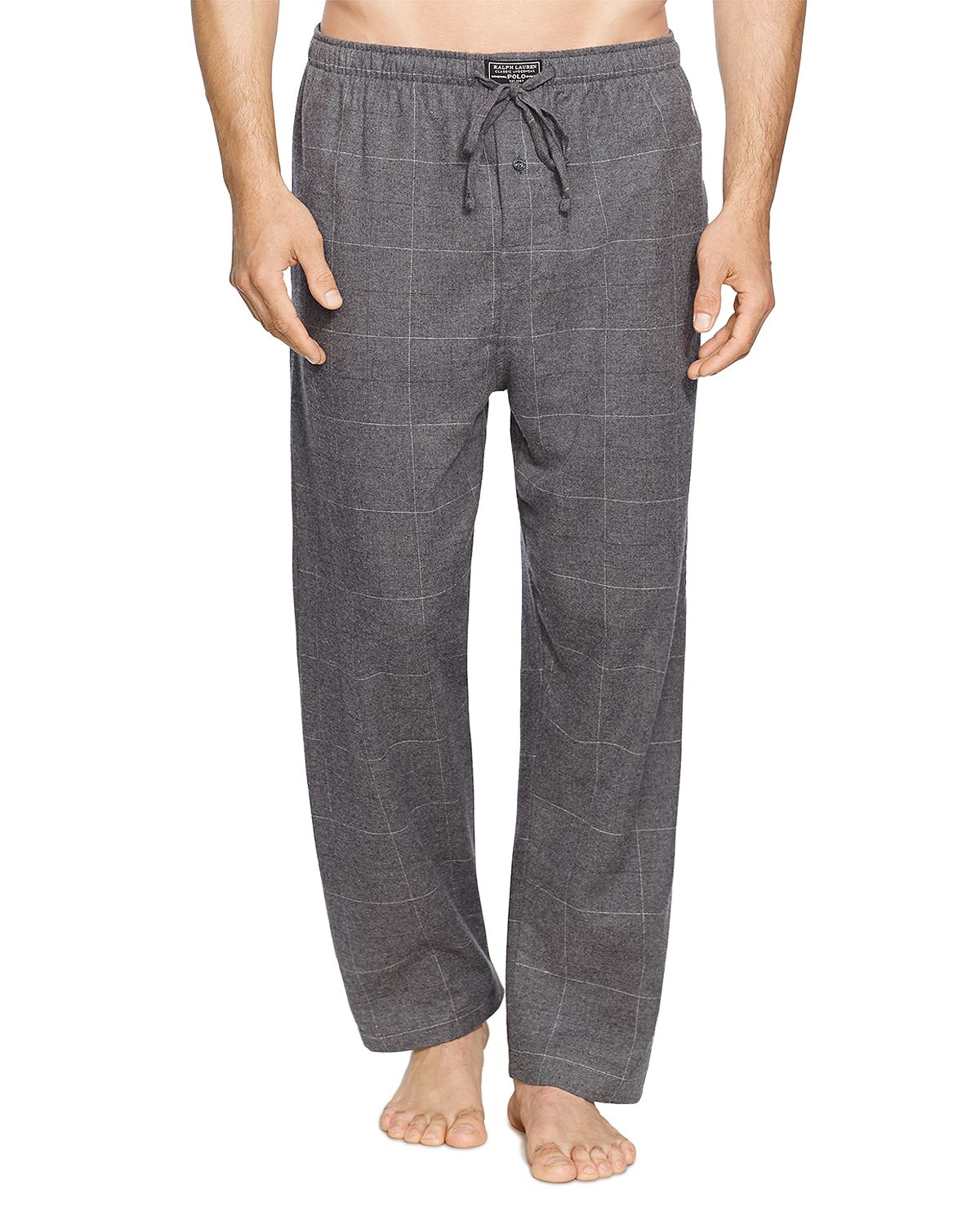 Polo Ralph Lauren Charcoal Midnight Flannel Pajama Pants Charcoal Midnight