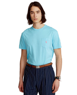 Polo Ralph Lauren Classic Fit Crew Neck Pocket T-shirt French Turquoise thumbnail 1