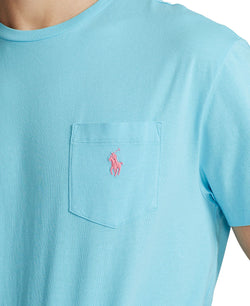Polo Ralph Lauren Classic Fit Crew Neck Pocket T-shirt French Turquoise thumbnail 2