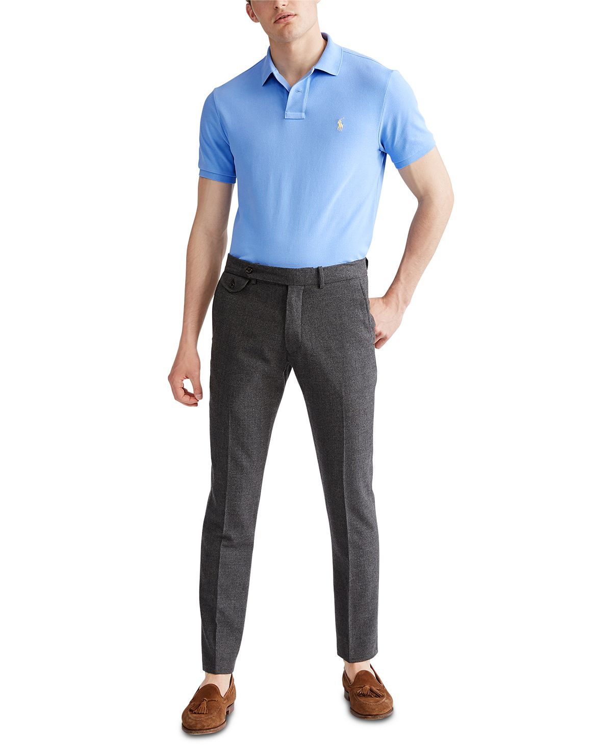 Polo Ralph Lauren Classic Fit Mesh Polo Cabana Blue