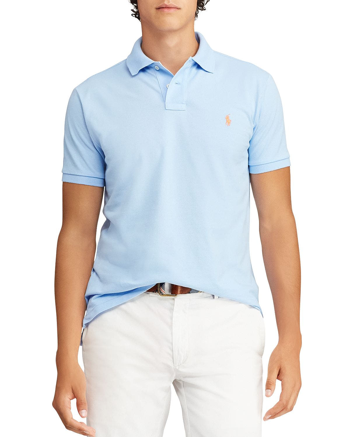 Polo Ralph Lauren Classic Fit Mesh Polo Light Blue