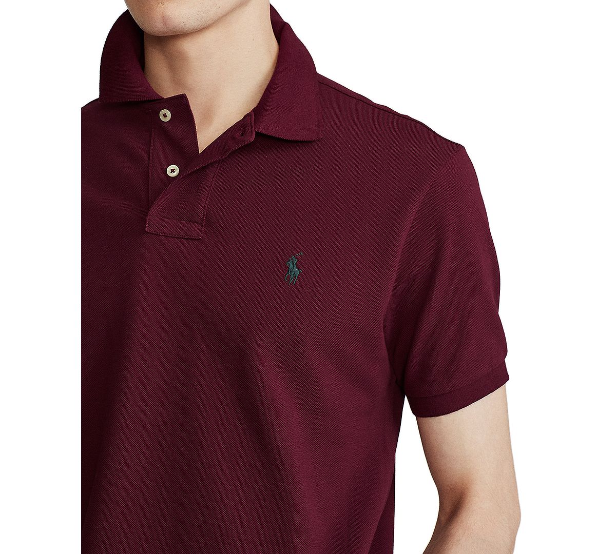 Polo Ralph Lauren Classic Fit Mesh Polo Shirt Classic Wine