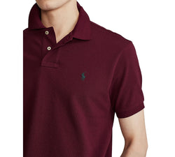 Polo Ralph Lauren Classic Fit Mesh Polo Shirt Classic Wine thumbnail 3