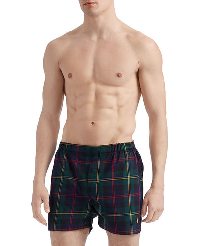 Polo Ralph Lauren Classic Fit Plaid Boxers Pack Of 3 Blackwatch Plaid