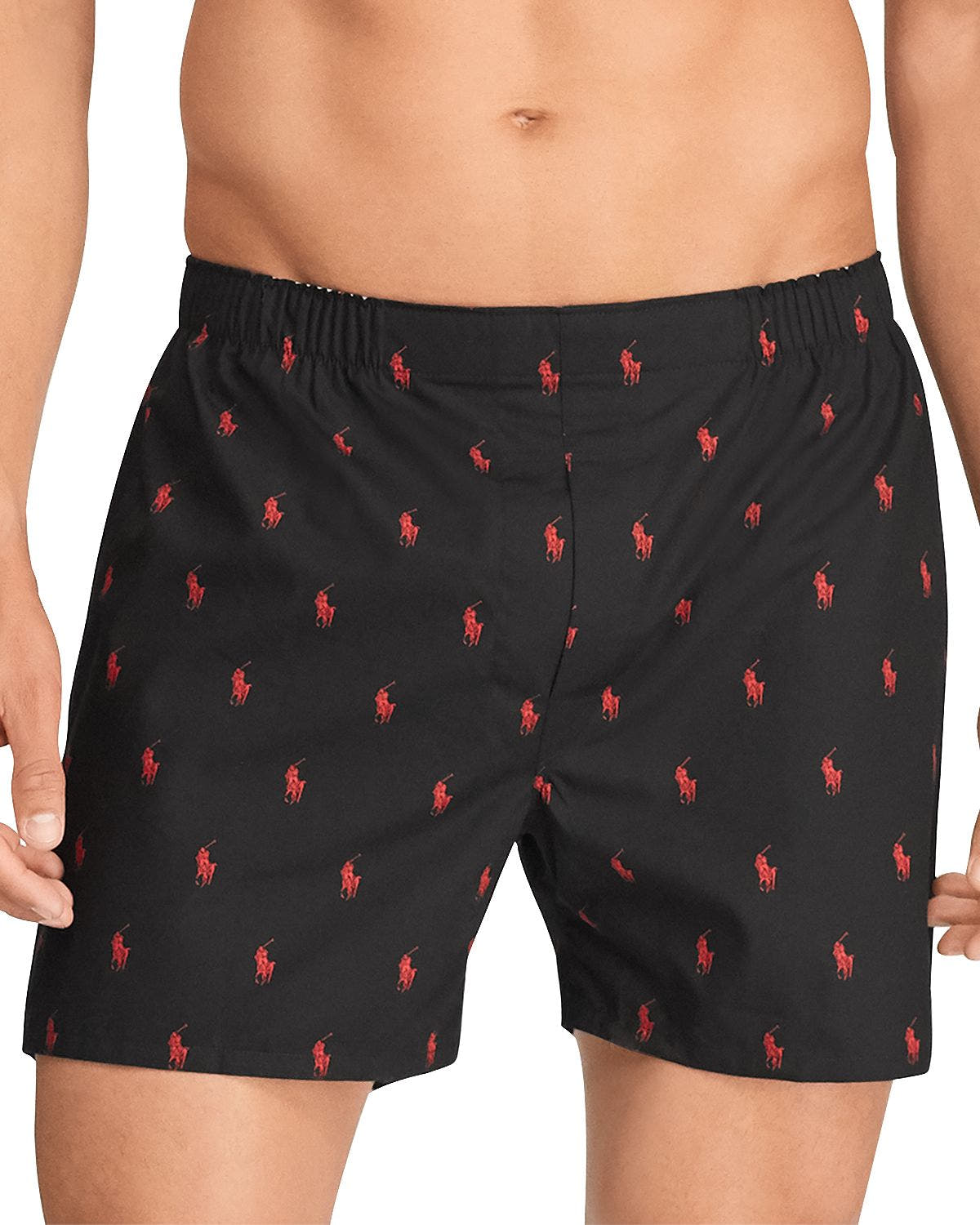Polo Ralph Lauren Classic Fit Woven Boxers 3 Pack Red/Green/Black