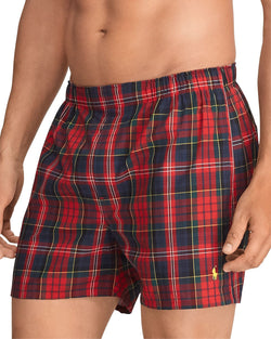 Polo Ralph Lauren Classic Fit Woven Boxers 3 Pack Red/Green/Black thumbnail 3