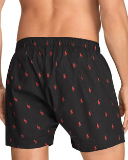 Polo Ralph Lauren Classic Fit Woven Boxers 3 Pack Red/Green/Black thumbnail 4