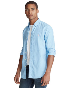 Polo Ralph Lauren Classic-fit Garment-dyed Oxford Shirt Blue Lagoon thumbnail 1