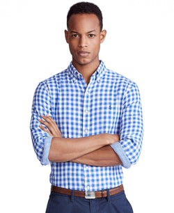 Polo Ralph Lauren Classic-fit Gingham Shirt Blue/white thumbnail 1