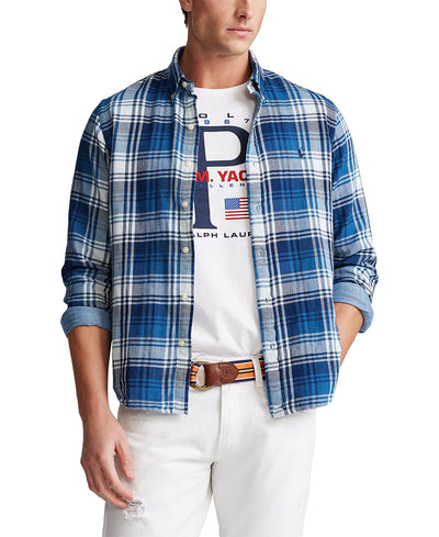 Polo Ralph Lauren Classic-fit Gingham Shirt Navy/White