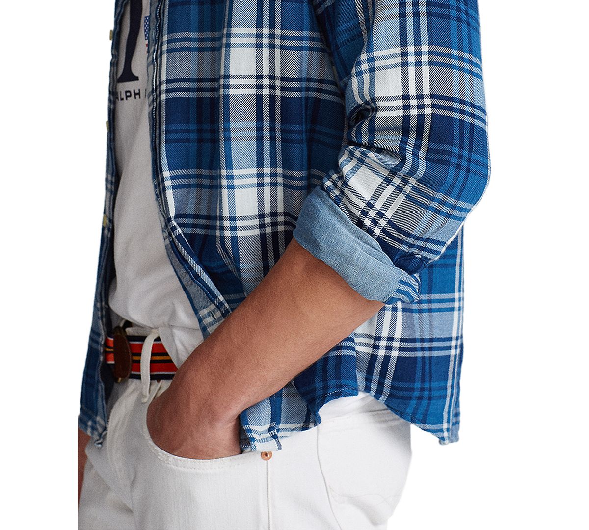 Polo Ralph Lauren Classic-fit Gingham Shirt Navy/White